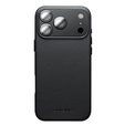 QIALINO tok iPhone 17 Pro készülékhez, MagSafe-hoz, kameravédelemmel, fekete