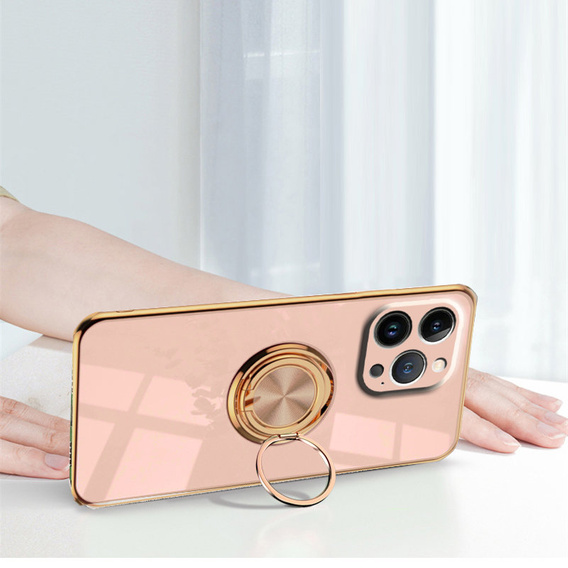 Telefontok a iPhone 14 Pro Max, Electro Ring, világos rózsaszín