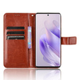 Pattintható tok a Infinix Zero 30 5G, Crazy Horse Wallet, barna