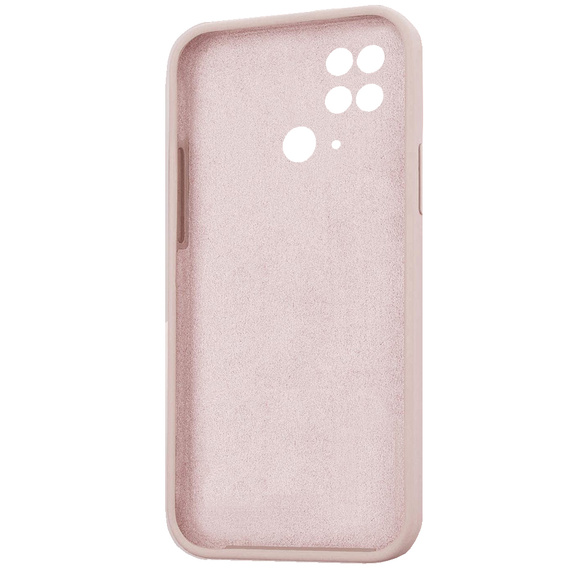 Telefontok a Xiaomi Redmi 10C, Silicone Lite, rózsaszín