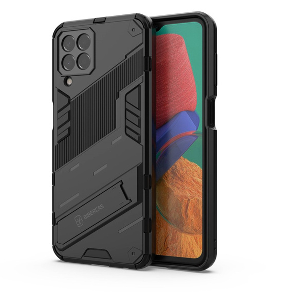 Tok Samsung Galaxy M33 5G, Military kickstand, fekete