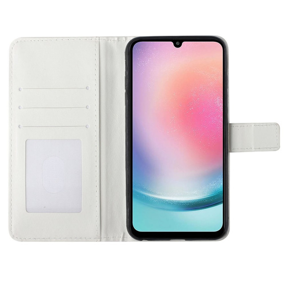 Pattintható tok a Samsung Galaxy A05s Wallet, Butterflies, kék