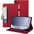 Tok Samsung Galaxy Tab A9+, Classic, tolltartóval, piros