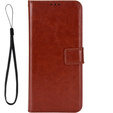 Pattintható tok a Honor 90, Crazy Horse Wallet, barna