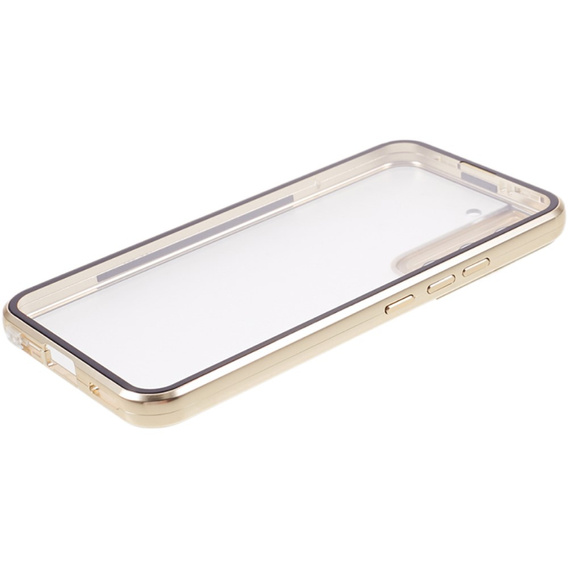 Tok Samsung Galaxy S21, Magnetic Dual Glass, arany