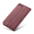 CASEME tok iPhone 7/8/SE 2020/SE 2022, Leather Wallet Case, bordó