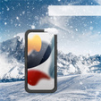 IP68 vízálló tok a iPhone 15, Redpepper, fekete