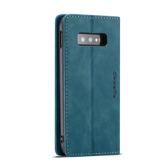 CASEME tok Samsung Galaxy S10E, Leather Wallet Case, kék