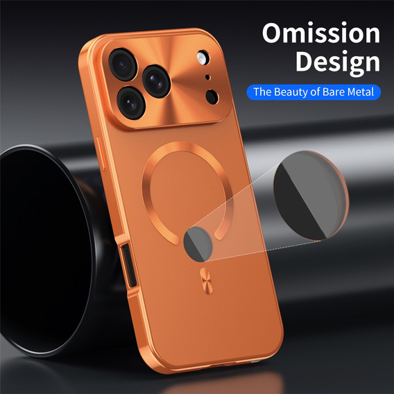 MagSafe-kompatibilis tok iPhone 17 Pro Max készülékhez, magánéletet védő üveggel