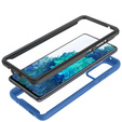 Tok Samsung Galaxy S20 FE készülékhez, Shockproof, fóliával, sötétkék