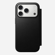 Nomad tok iPhone 17 Pro-hoz, Modern bőr fóliatok, fekete