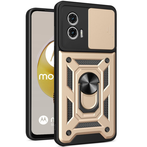 Telefontok a Motorola Moto G73 5G, CamShield Slide, arany