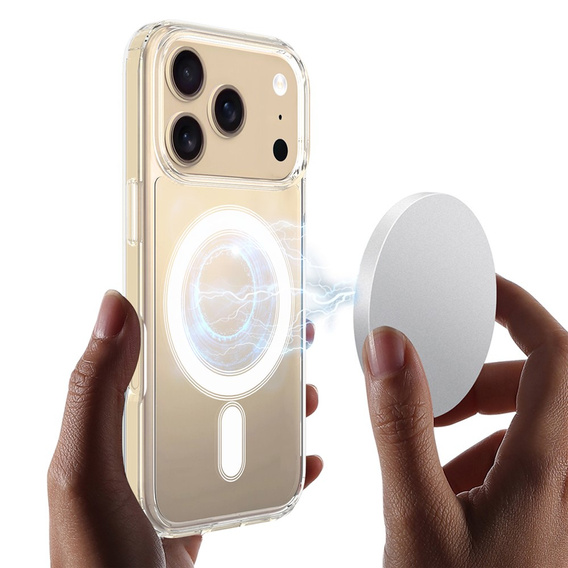 Mágneses tok TPU + akril iPhone 17 Pro Max készülékhez