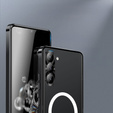 Kameravédő tok Samsung Galaxy S23 Plus, CamShield MagSafe, átlátszó / fekete