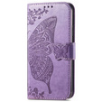 Pattintható tok a Motorola Edge 40 Neo, Butterfly, lila
