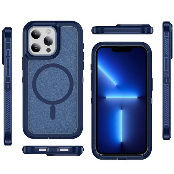 Tok kerettel iPhone 13 Pro készülékhez, MagSafe-hoz, kék
