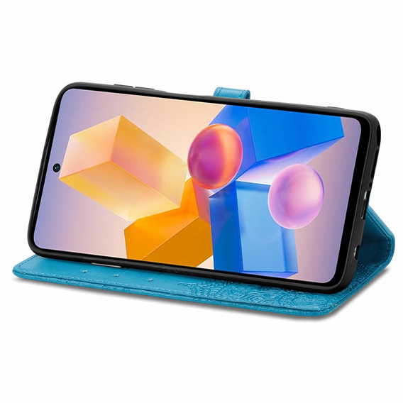 Pattintható tok a Infinix Hot 40i, Mandala, kék