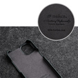 MELKCO flip tok iPhone 14 Pro Max-hoz, bőr, flip, fekete