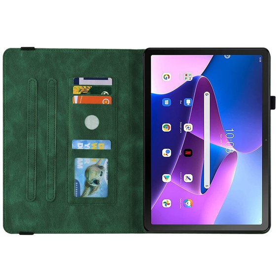 Tok Lenovo Tab M10 Plus 10.6 Gen 3 TB-125F TB-128F, Butterfly, zöld