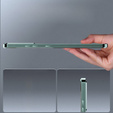 Kameravédő tok Samsung Galaxy S20 FE, CamShield MagSafe, átlátszó / zöld