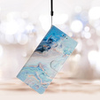 Pattintható tok a Xiaomi Redmi Note 12S, Wallet Marble, kék