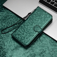 Flap tok Oppo Reno 11F 5G, Wallet Rhombus, zöld