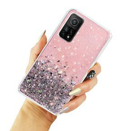 Telefontok a Xiaomi Mi 10T 5G / Mi 10T Pro 5G, Glittery, világos rózsaszín
