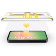 2x edzett üveg Samsung Galaxy S25 Edge, ERBORD Easy App Full Screen Protector