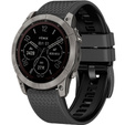 Szilikon pánt Garmin Fenix 7 / Forerunner 965 / 955 / 945 / 935, szürke / fekete