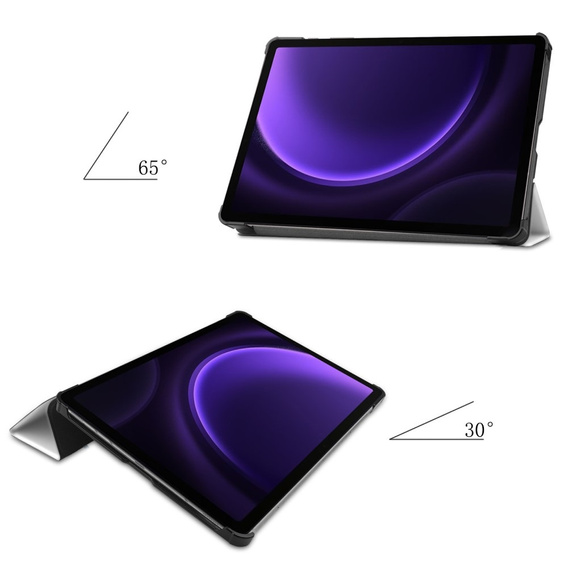 Tok Samsung Galaxy Tab S10 Lite / S10 FE / S9 FE, pánttal, sleeping cat
