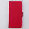 Pattintható tok a Motorola Moto G54 5G, Card Slot, piros