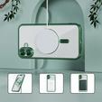 Tok iPhone 16 Plus-hoz, Electro MagSafe, zöld + üveg a képernyőhöz