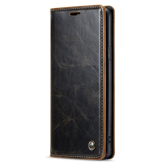 CASEME flip tok Samsung Galaxy S9+ Plus, Waxy Textured, kávé