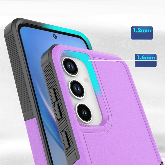 Páncélozott tok Samsung Galaxy A35 5G, Dual Shockproof, lila