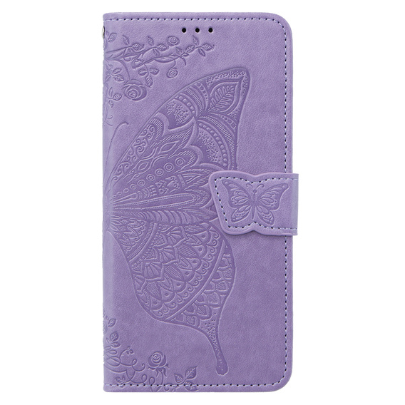 Pattintható tok a Xiaomi Poco X6 5G, Butterfly, lila