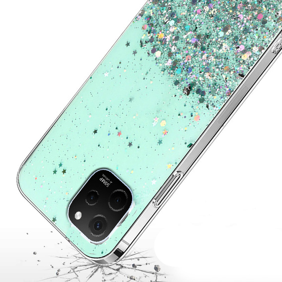 Telefontok a Huawei Nova Y61, Glittery, zöld