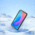 IP68 vízálló tok Samsung Galaxy A55 5G, Redpepper, fekete