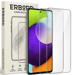 2x edzett üveg a Samsung Galaxy A52 / A52s, ERBORD 9H Hard Glass a képernyőn