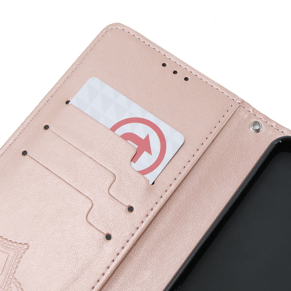 Pattintható tok a Xiaomi Poco X6 5G, Mandala, rózsaszín rose gold