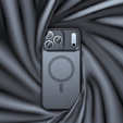 Matt tok iPhone 17 Pro Max készülékhez, Magsafe-hoz, matt fekete