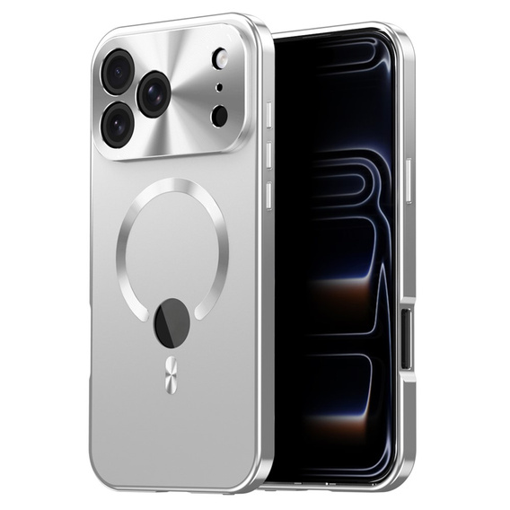 MagSafe-kompatibilis tok iPhone 17 Pro Max készülékhez, magánéletet védő üveggel