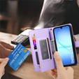 Wallet Zipper Pocket flip tok Samsung Galaxy A17 5G, Wallet Zipper Pocket, lila