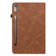 Telefontok a Lenovo Tab P11 Pro Gen 2, Wallet Pen Slot, barna