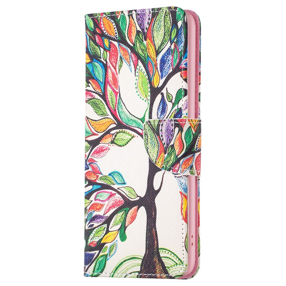 Pattintható tok a Samsung Galaxy A05s, Wallet, Tree of life, fehér