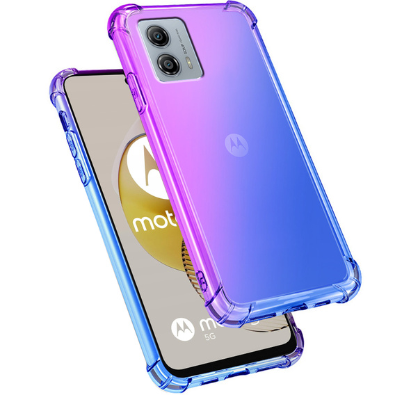 Tok Motorola Moto G73 5G, Gradient Dropproof, Lila / kék