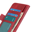 Pattintható tok a Motorola Moto G53 5G / G13 / G23, Wallet, piros