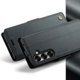 CASEME Litchi pénztárca flip tok Samsung Galaxy Z Fold7 5G számára