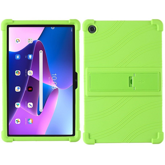 Szilikon tok Lenovo Tab M10 Plus 10.6 Gen 3 TB-125F TB-128F, Impact, páncélozott, zöld