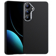 BENKS Kevlar tok Samsung Galaxy S25, MagSafe, Carbon Fiber, fekete