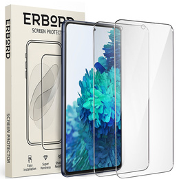 2x edzett üveg a Samsung Galaxy S20 FE, ERBORD 9H Hard Glass a képernyőn